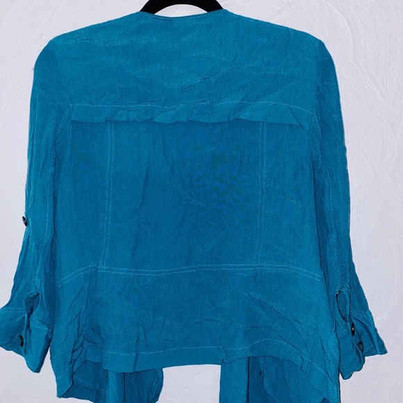 Elevenses Eldora Draped Open Blazer Jacket - Picture 6 of 13